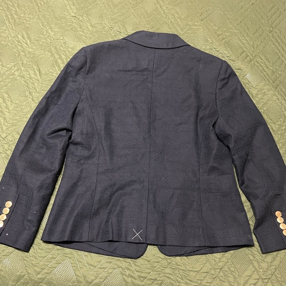 Navy Ann Taylor Blazer with Gold buttons - Picture 4 of 4